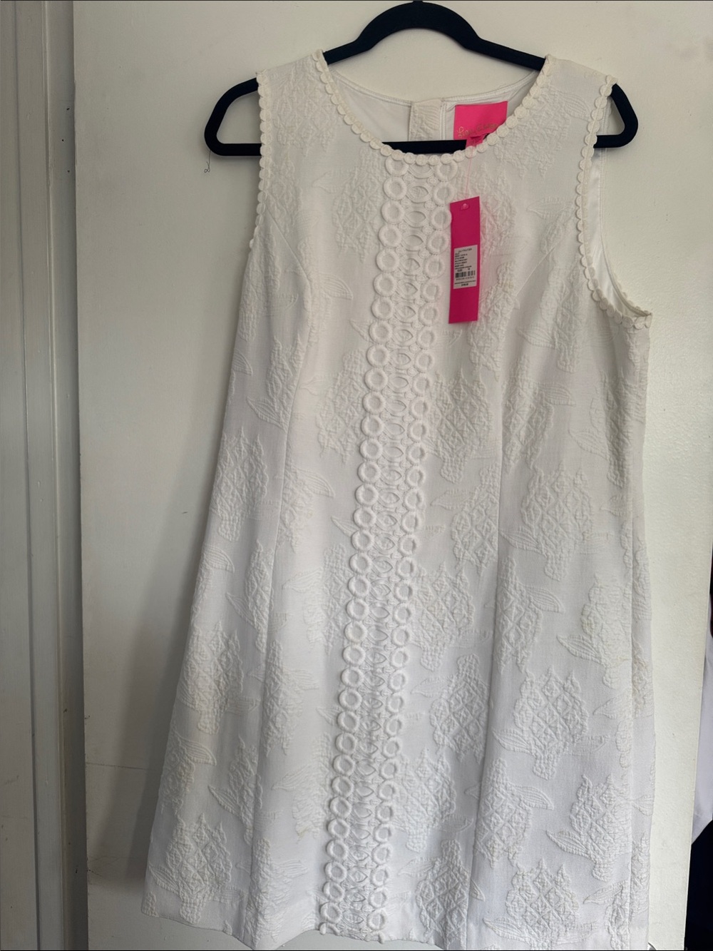 Lilly Pulitzer White Sleeveless Embroidered A-Line Dress